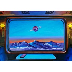 Joanna ABRA (pseud. ur. 1986), Night train through the Galaxy (II), 2025