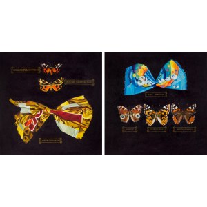 Malwina JACHIMCZAK (ur. 1983), Aurum Sanguineum i Irides Mortiferum, dyptyk, z cyklu: Nowa entomologia, 2025