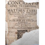 Faber Matthias - Kazania - Concionum Opus Tripartitum, Colonia 1642 - Pars aestivalis, et hiemalis. [ wydanie za życia autora, Ex libris]