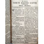 Missale Romanum - Mszał Rzymski z rycinami Bartłomieja Strachowskiego, Wrocław 1738 [ Bartłomiej Strachowski, Wratislaviensis, Lubliniec]