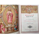 Missale Romanum - Mszał Rzymski - Ratyzbona 1896 [ oprawa, dedykacja proboszcz A. Rink Kamieniec ]