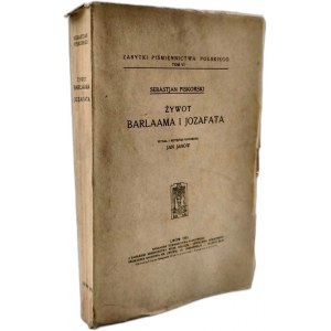 Piskorski S. - Żywot Barlaama i Jozafata, Lwów 1935 [ Żywot Buddy]