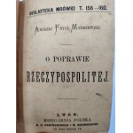 Andrzej Frycz Modrzewski - O poprawie Rzeczypospolitej, Lwów 1882
