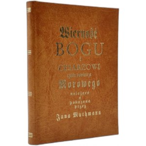 Ks. Jan Muthman, Wierność Bogu i cesarzowi czasu powietrza morowego należąca, Brzeg 1716 [ reprint pierwszej Książki wydanej na Śląsku Cieszyńskim, Cieszyn]