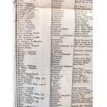 Wiadomość o Obiorze Papieża i Dworze Jego - Tablice, Kraków 1836 [ Spis Papieży, Kardynałów i Biskupów]