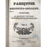 Diario religioso e morale, rivista per l'edificazione e l'utilità del clero e dei laici. Varsavia 1844, Vol. VI e VII [Vite di sacerdoti, riti ecclesiastici, storia della Chiesa, scritti spirituali].