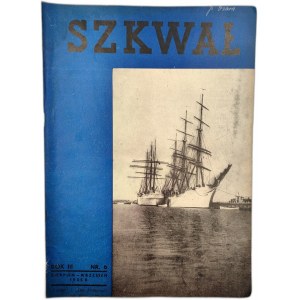 Szkwał - Czasopismo Ligi Morskiej i Kolonialnej - nr 6-7, sierpień - wrzesień 1935 [ MS Piłsudski, marynistyka]