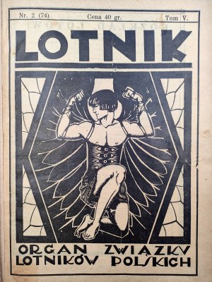 Czasopismo Lotnik - Organ of the Association of Polish Airmen - Polish Air Force [ Civil and Military Aviation] - 10 issues, Poznań 1927 [ Photo Balloon Troops, PSZ].