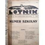 Czasopismo Lotnik kompletny rocznik II, 1925 rok - Organ Związku Lotników Polskich - Polskie Siły Powietrzne [ Lotnictwo cywilne i wojskowe] , Poznań 1924 [Fotografia PSZ]