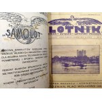 Czasopismo Lotnik kompletny rocznik II, 1925 rok - Organ Związku Lotników Polskich - Polskie Siły Powietrzne [ Lotnictwo cywilne i wojskowe] , Poznań 1924 [Fotografia PSZ]