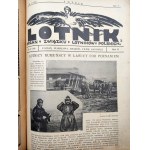 Czasopismo Lotnik kompletny rocznik II, 1925 rok - Organ Związku Lotników Polskich - Polskie Siły Powietrzne [ Lotnictwo cywilne i wojskowe] , Poznań 1924 [Fotografia PSZ]