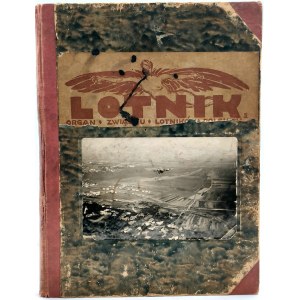 Czasopismo Lotnik kompletny rocznik II, 1925 rok - Organ Związku Lotników Polskich - Polskie Siły Powietrzne [ Lotnictwo cywilne i wojskowe] , Poznań 1924 [Fotografia PSZ]