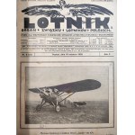 Czasopismo Lotnik kompletny rocznik II, 1925 rok - Organ Związku Lotników Polskich - Polskie Siły Powietrzne [ Lotnictwo cywilne i wojskowe] , Poznań 1924 [Fotografia PSZ]