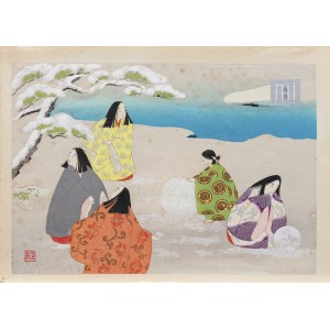 Masao Ebina (1913 - 1980), wyd. Yamada Shoin, z cyklu: Opowieść o Genji, Tokio, 1953 r.