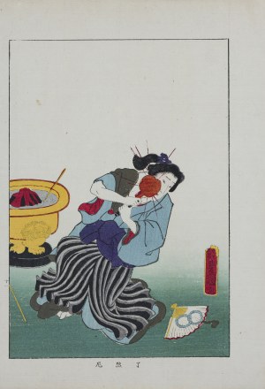 Utagawa Kunisada I (Toyokuni III, 1786-1864), wyd. Yoshikawa Kobunkan, Ryōnen Gensō, z cyklu Biografie sławnych kobiet, Tokio, 1918