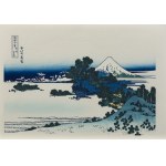 Katsushika Hokusai (1760-1849), wyd. Yuyudo, Plaża Shichirigahama w prowincji Sagami, z cyklu: 36 widoków na Górę Fuji, okres Showa (między 1960 a 1972 r.)