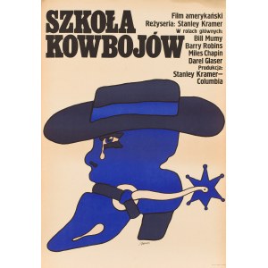 Maciej Żbikowski (ur. 1935, Przasnysz), Plakat filmowy Szkoła kowbojów, reż. Stanley Kramer