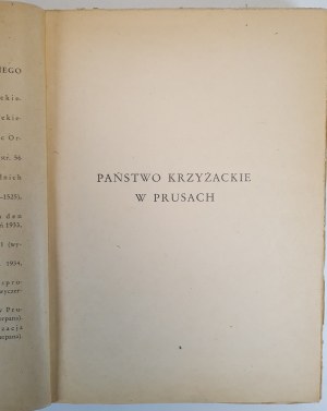 GÓRSKI Karol - STATE OF THE KINGDOM IN PRUSS, Gdańsk- Bydgoszcz 1946