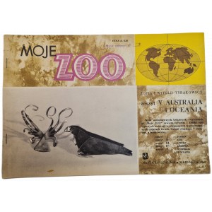 TYRAKOWSCY Z. i W. - MOJE ZOO - zeszyt V (Australia i Oceania) z kolorowymi tablicami - wydanie I z 1960 r.