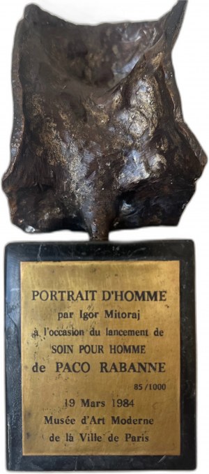 Igor Mitoraj ( 1944 - 2014 ), Portret męski