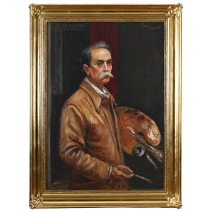 Wlastimil HOFMAN (1881-1970), Autoportret z paletą (1939)