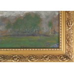 Wlastimil HOFMAN (1881-1970), Pejzaż | Kura z pisklętami (praca dwustronna) (1962)