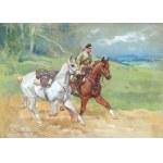 Stanisław STUDENCKI (1900-1944), Ułan z luzakiem (1934)