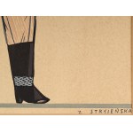 Zofia STRYJEŃSKA (1891-1976), Krakowiak z teki Polish Peasants' Costumes