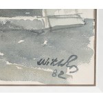 Wiktor ZIN (1925-2007), Fasada drewnianego kościoła (1982)