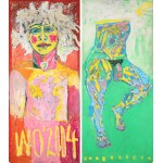 Wiesław OBRZYDOWSKI (1938 -2017), Portret córki | Akt (obraz dwustronny) (2004)