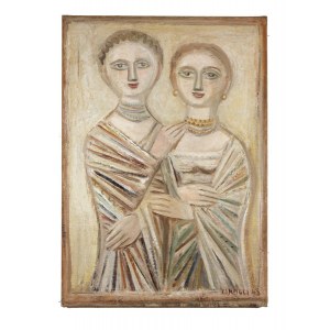 Massimo Campigli Amiche velate firmato e datato (in b...