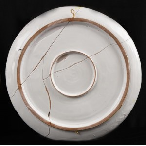 Lucius Fontana Battle signed 'l. Fontana' (on the ret...