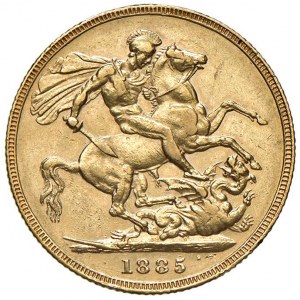 AUSTRALIA Vittoria (1837-1901) Sterlina 1885 M - KM 7...