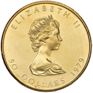 CANADA Elisabetta II (1952-2022) 50 Dollari 1979...