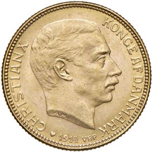 DANIMARCA Cristiano X (1912-1947) 20 Kroner 1914...