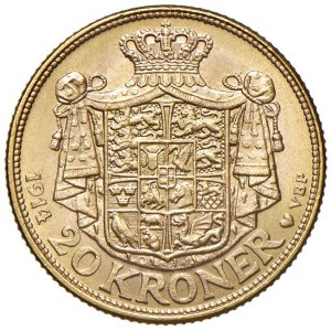 DANIMARCA Cristiano X (1912-1947) 20 Kroner 1914...