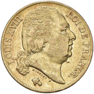 FRANCIA Luigi XVIII (1815-1824) 20 Franchi 1818 ...