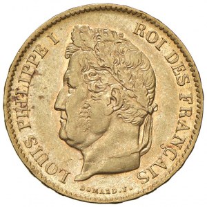 FRANCE Louis Philippe I (1830-1848) 40 Francs 183...