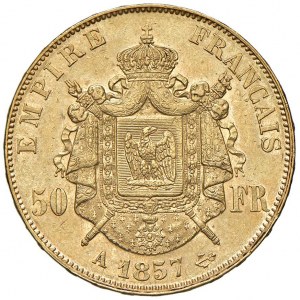 FRANCIA Napoleone III (1852-1870) 50 Franchi 1857 ...