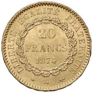 FRANCIA Terza repubblica (1871-1940) 20 Franchi 1874 ...