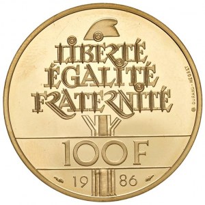 FRANCIA Repubblica 100 Franchi 1986 - KM 96...