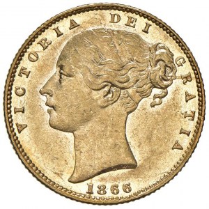 REGNO UNITO Vittoria (1837-1901) Sterlina 1866 (14) -...