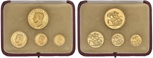 UNITED KINGDOM George VI (1936-1952) Set of 4 coins ...