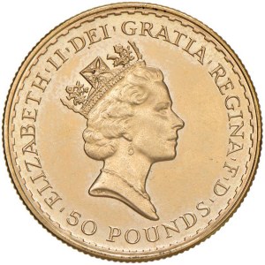 REGNO UNITO Elisabetta II (1952-2022) 50 Sterline 198...