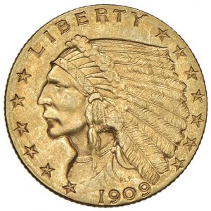 STATI UNITI 2,5 Dollari 1909 -...