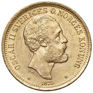 SVEZIA Oscar II (1872-1907) 20 Kronor 1875 ST...