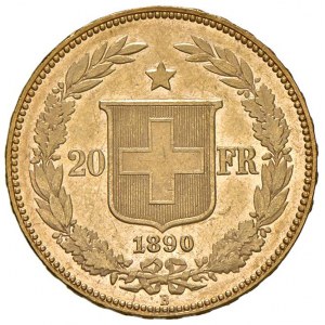 SVIZZERA Confederazione 20 Franchi 1890 ...