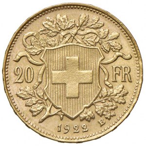 SVIZZERA Confederazione 20 Franchi 1922 ...