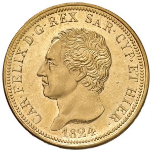Carlo Felice (1821-1831) 80 Lire 1824 T ...