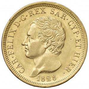 Carlo Felice (1821-1831) 80 Lire 1828 T ...